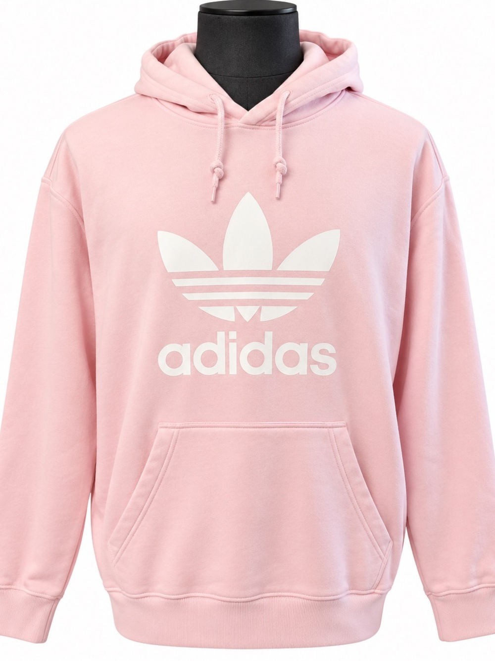 adidas Pink Trefoil Logo Pullover Hoodie
